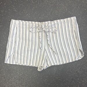 Brandy Melville Striped Cotton Blend in White and Navy